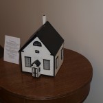 A handmade replica of our original building.